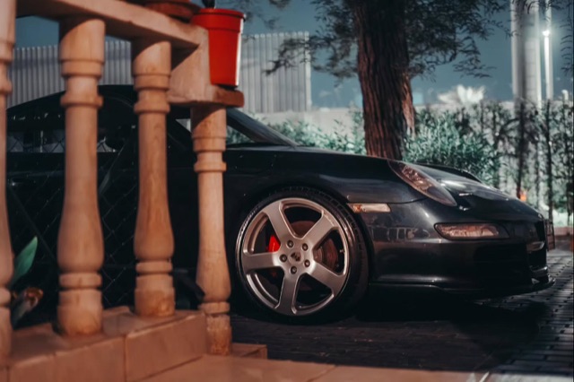 Porsche and wheel detail